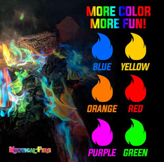 Color Changing Packets – Colorful Fire Changer Packets 6pk | 6-pack color changi