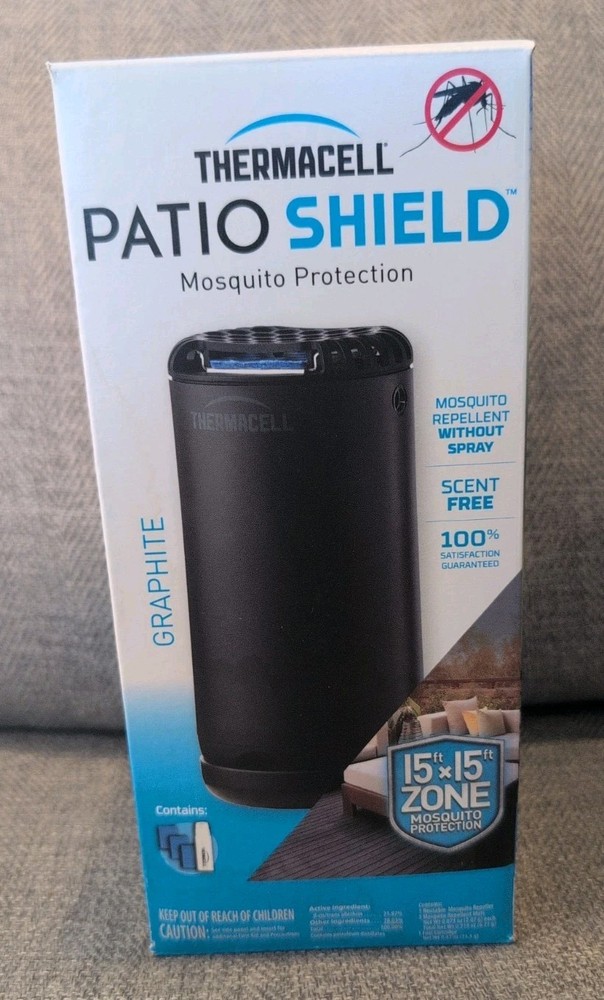THERMACELL Patio Shield Mosquito Protection Graphite Scent Free Brand New
