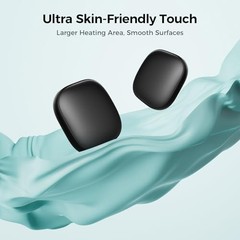 Pocket Size Hand Warmers Rechargeable AI Smart Chips 3 Levels 2 Pack Black