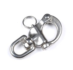 Swivel Eye Snap Shackle Quick Release Bail Rigging Sailing Boat Marine Stainl…