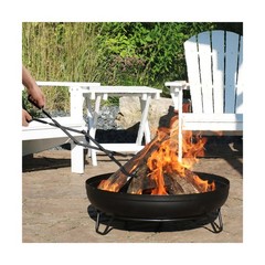 Stanbroil 26” Campfire Fireplace Tongs and 32” Premium Steel Fire P.