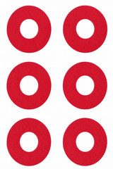 x-repair 6pcs Self Adhesive Repair Patches Rings Repair Stickers 35mm