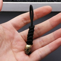 Hand Braided Woven Rope Keychain Skeleton Skull for Key Chain Gift for Friend Ad