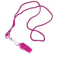 Tandem Sport Pea-Less Whistle and Lanyard – Loud & One Size Fits Most, Pink