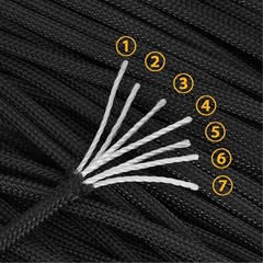 550LB Type III Paracord Rope 100FT 7 Strand Survival Camping Hiking Utility Cord