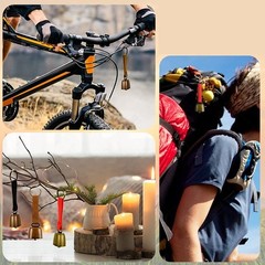 Outdoor Bear Bells Warning Bells Antique Iron Bells with Crisp Sound for Hiking
