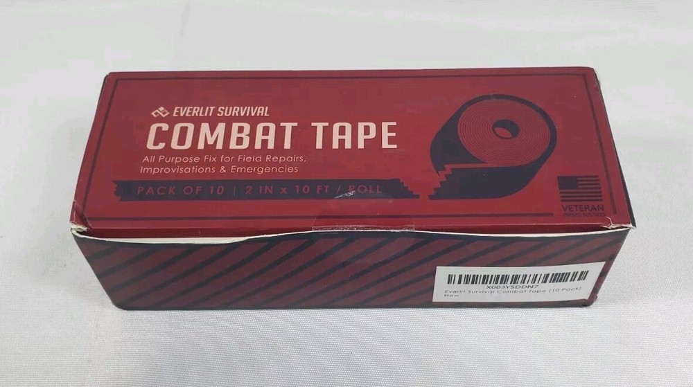 EVERLIT Survival Combat Tape 2 Inch by 10 Ft 10 pack All Purpose Tactical Field