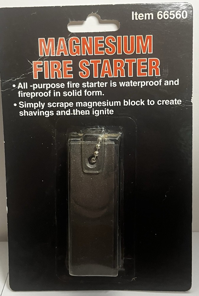 Magnesium Fire Starter Camping Backpacking Survival Flint Steel Camp Emergency