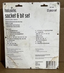 Toolworks 53pc SAE & Metric Socket & Bit Set #TW203
