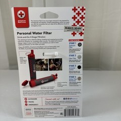 American Red Cross 4-Stage Personal Water Filter 99.99% Filtration BPA-Free [B7]