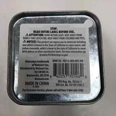 Citronella Candle Small Metal Tin Outdoor Mainstays