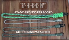 FOREST CAMO HK Clip 33″ GUTTED 550 Paracord Neck Lanyard/Keychain