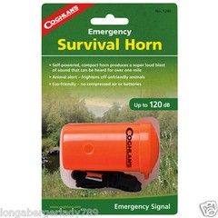 COGHLANS EMERGENCY SURVIVAL HORN 120 DB CAMPING HIKING ANIMAL ALERT SELF POWERED