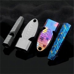 Titanium Emergency Whistle EDC Safety Survival Whistle Outdoor Pet Training Gift