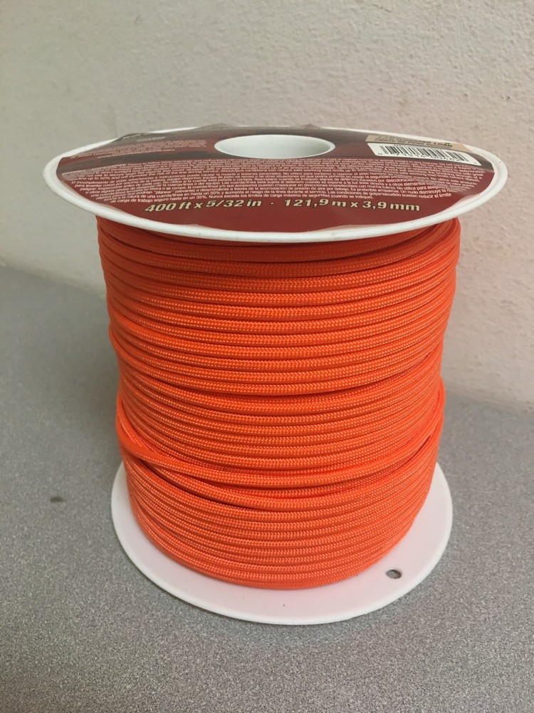 Koch Industries 5/32 in. D X 400 ft. L Orange Braided Nylon Paracord