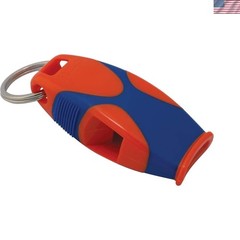 Plastic Whistle Unisex-Adult Orange Blue 4 x 2.2 x 1 Inches