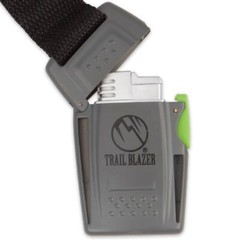Windproof Jet Flame Torch Lighter Carabiner D Clip Survival Fire BOB Emergency