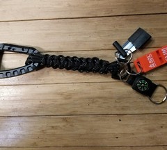 paracord lanyard with itw style Carabiner and survival kit. Custom! NEW!