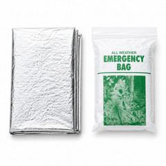 Mylar Emergency Sleeping Bag Thermal Bivy Survival Blanket Bug Out Bag Camping