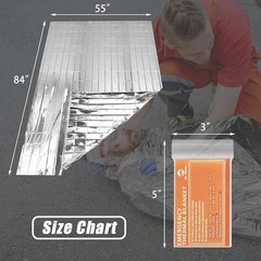 Emergency Blanket Thermal Survival Pack