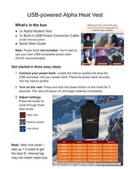 Alpha Heat Vest – USB Rechargeable Heated for Men and Small Short, Black