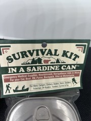Whistle Creek Survival Kit in a Sardine Can Brand New Sealed Emergency Prepper