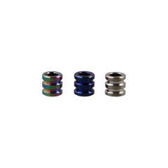 Vctitil 3 Pcs Titanium Alloy TC4 Knife Lanyard Beads,Parachute Cord Bead,Colu…