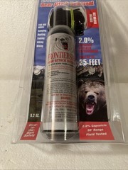 Bear Deterrent Spray Up To 35-Ft. 9.2oz. Spray w/Holster, Glow in the dark RARE