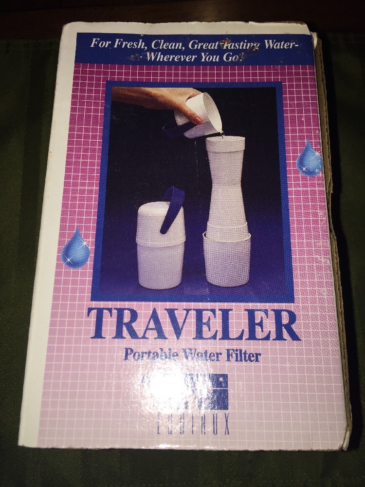 Equinox Traveler Portable Filter Camping Hiking Travel Clean drinking water NEW