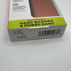 New Zippo Orange HeatBank 3 Rechargeable Hand Warmer & Power Bank