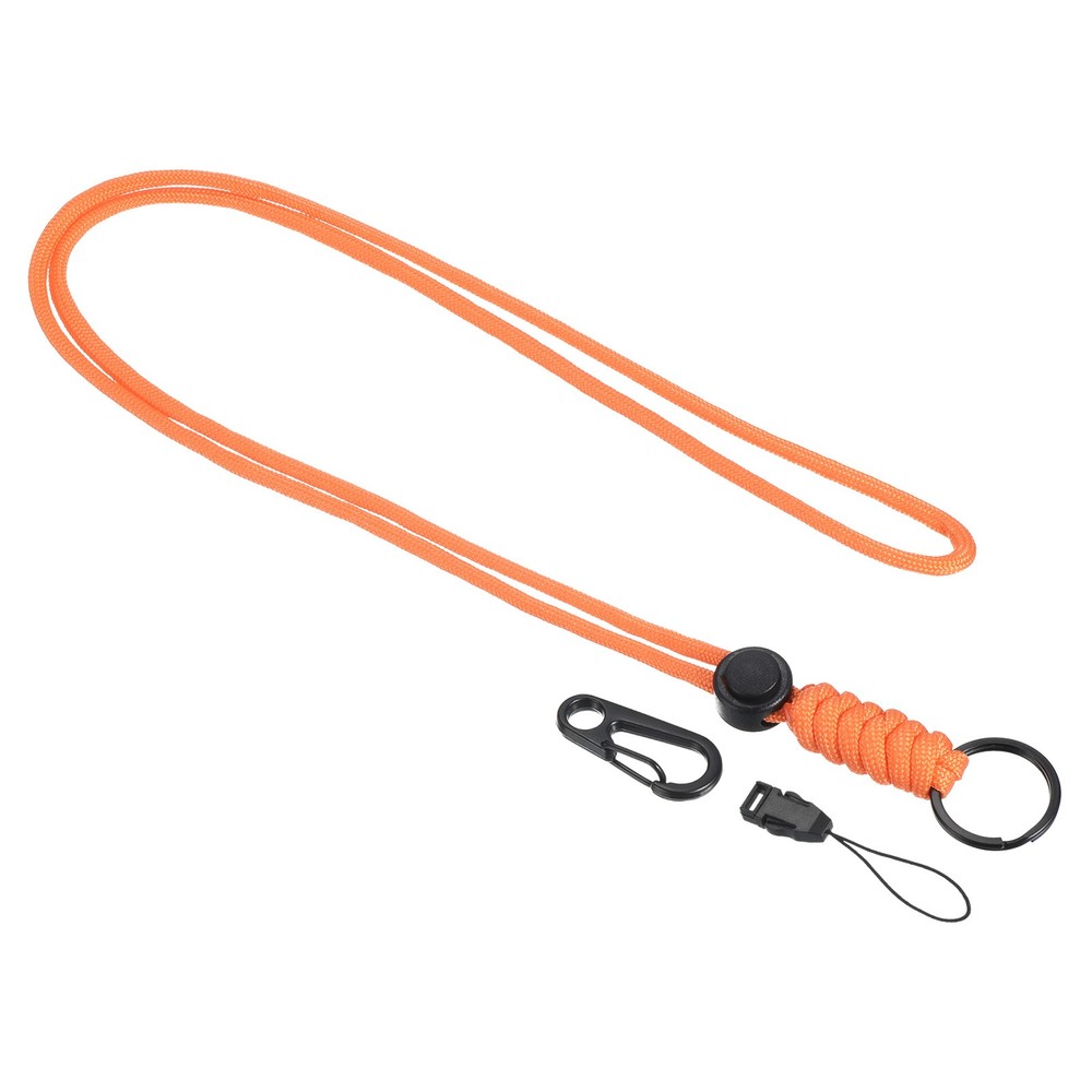 Paracord Cord 20.5″, Badge Holder Necklace Laces, Orange