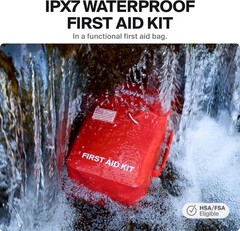 Large Waterproof First Aid Kit for Car, Travel & Home – Emergency Kit for