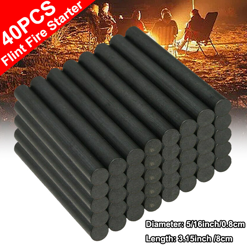 8-40 PCS Ferrocerium Ferro Flint Fire Starter Survival Camping Rod kits lighter