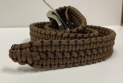 Stone River 550 lb Paracord Survival Belt Size Small 28-32 Waist Coyote SRG1SBSO