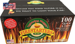 Lightning Nuggets N100SEB Super Economy Box Fire Starter , Tan Brown, 100 Count