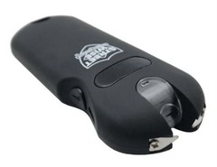 SMART POLICE MINI Stun Gun Flashlight QUICK RELEASE battery meter RECHARGEABLE