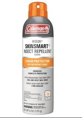 Coleman Skin Smart Insect Repellent Odorless 8 Hour Protection 6oz 6 pack