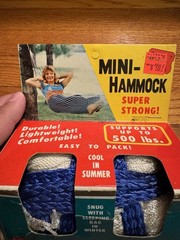 Mini Hammock Vintage Kmart Old Stock Box Super Strong 7Ft Snare Stretcher