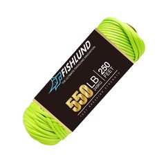 FISHLUND 550 Paracord Rope 4mm 250FT Type III 13 Colors Parachute Rope
