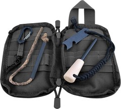 Fire Starter Survival Kit, Larger Ferro Rod with Striker Lanyard 3in Long Flint
