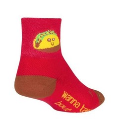 SockGuy Classic 3 inch Socks – Taco Therapy – One Size, Multicolor