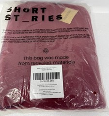 NIP Short Stories Travel Blanket & Pouch in Ruby Wine 35×78