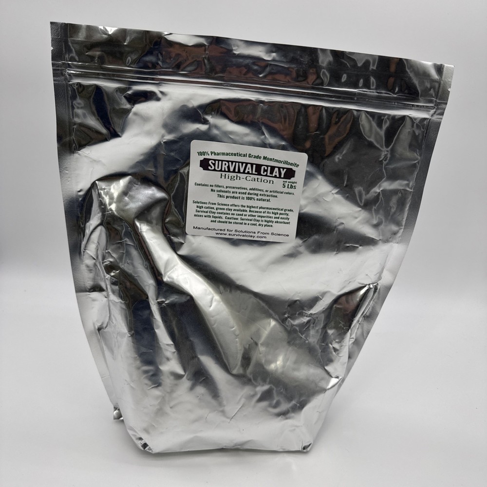 5lb Bag Of Survival Clay Montmorillonite 100% Natural MSRP $79.95