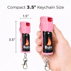 2 Pack Burn Pepper Spray 1/2oz – Self Defense Personal & Safety – Police Grade