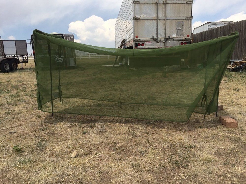 MOSQUITO INSECT NYLON NETTING PROTECTOR MILITARY COT TYPE 77.5″ X 27″ X 34″