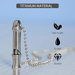 Emergency Whistle,Titanium Whistle EDC Safety Whistle for Outdoor Mini-ti 2023