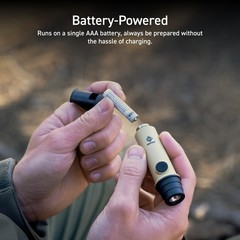 NESTOUT 3-in-1 Flashlight, Lantern & Whistle, IP44 Water-Resistant, Beige
