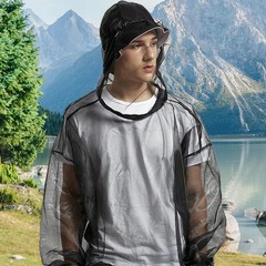 Outdoor Bug Wear Anti Mosquito Suit Jacket Mitts Net Yarn Mesh Cloth M-XXL