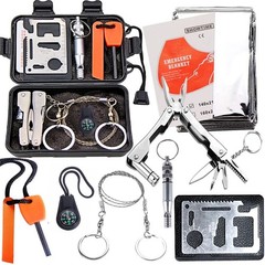 Camping Survival Kit, Stainless Steel Waterproof for Gym Outdoor