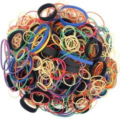 HAIDIBAO-Rubber Bands Assorted Sizes multicolor Elastic Rubber Multicolor
